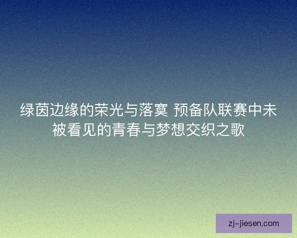 绿茵边缘的荣光与落寞 预备队联赛中未被看见的青春与梦想交织之歌